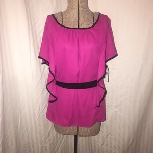 Agb 1x fuchsia blouse NWT